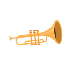 trumpet vector illustration cartoon design
