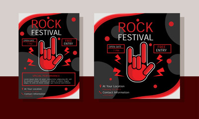 Festival Social Media Marketing Banner For Business Company Template Vector