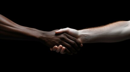 Two people holding hands in a dimly lit room
