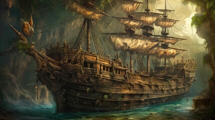 Old sail ship