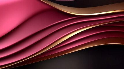 Fototapeta premium Luxury abstract background with golden lines on dark background