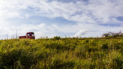 Obraz premium truck in field