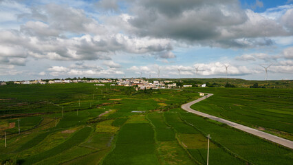 landscape with clouds and sky