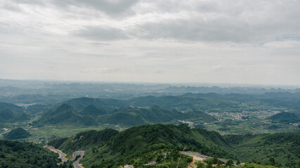 clouds over the mountains