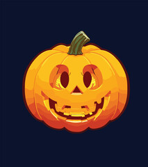Halloween pumpkin. Vector.
