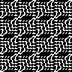 Vector pattern in geometric ornamental style. Black and white color.Seamless repeat pattern.Simple geo all over print block for apparel textile, ladies dress, fashion garment, digital wall paper.