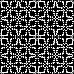 Vector pattern in geometric ornamental style. Black and white color.Seamless repeat pattern.Simple geo all over print block for apparel textile, ladies dress, fashion garment, digital wall paper.