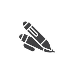 Two pen vector icon