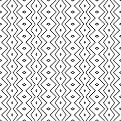 Vector pattern in geometric ornamental style. Black and white color.Seamless repeat pattern.Simple geo all over print block for apparel textile, ladies dress, fashion garment, digital wall paper.