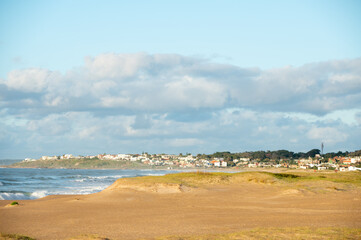 Fototapeta na wymiar Santa Isabel de La Pedrera beach in the Department of Rocha in Uruguay