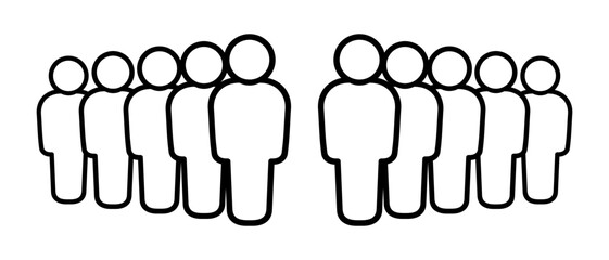Symbol, ikona ludzi. Grafika wektorowa. © robert6666