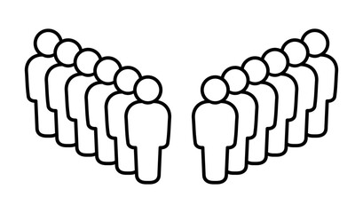 Symbol, ikona ludzi. Grafika wektorowa. © robert6666