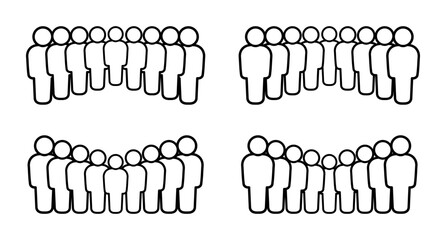 Symbol, ikona ludzi. Grafika wektorowa. © robert6666