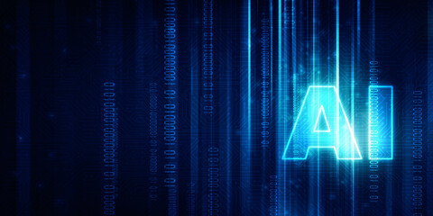 2d rendering Artificial Intelligence (AI) concept
