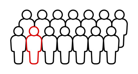 Symbol, ikona ludzi. Plik wektorowy. © robert6666