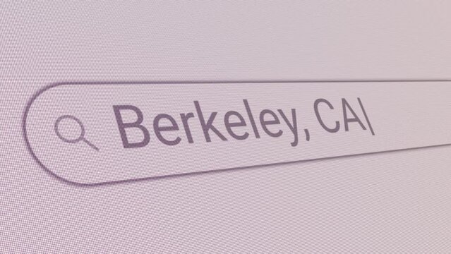 Search Bar Berkeley CA 
Close Up Single Line Typing Text Box Layout Web Database Browser Engine Concept