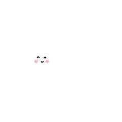 white cute star