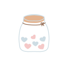 heart in jar