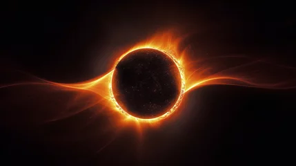Foto op Plexiglas Vuur sun in space