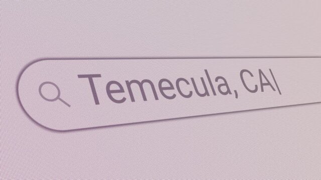 Search Bar Temecula CA 
Close Up Single Line Typing Text Box Layout Web Database Browser Engine Concept