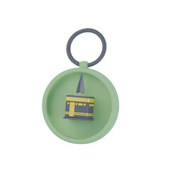 3D Qibla Compass Illustration