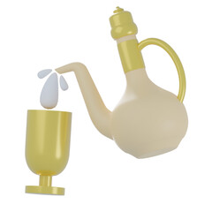 3D Ramadhan Drink Illustration