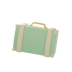 3D Suitcase Illustration