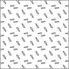 Texture with figures from lines. Black and white pattern for web page, textures, card, poster, fabric, textile. Monochrome graphic repeating design. 