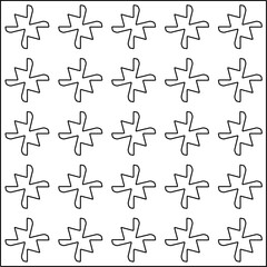 Texture with figures from lines. Black and white pattern for web page, textures, card, poster, fabric, textile. Monochrome graphic repeating design. 