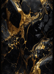 Abstract alcohol ink background, luxury and creative paint with beautiful and dreamy color, unique colored marble art with oil painting, wide graphic design for print and business - Generative Ai