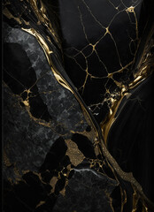 Abstract alcohol ink background, luxury and creative paint with beautiful and dreamy color, unique colored marble art with oil painting, wide graphic design for print and business - Generative Ai