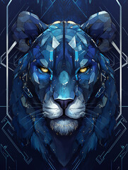 Lion art illustration t-shirt design