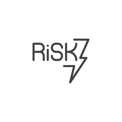 Risk assessment line icon