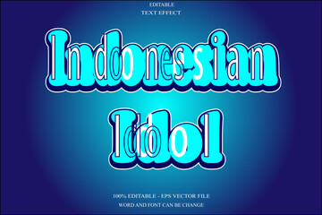 Indonesian Idol Editable Text Effect