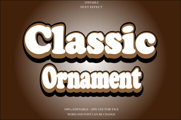 Classic Ornament Editable Text Effect