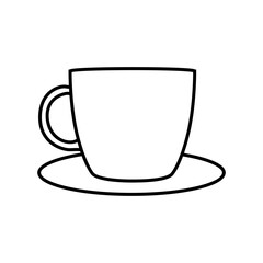 Coffee cup icon vector. Tea cup illustration sign. Mocha symbol. Tea logo. Hot drink mark.
