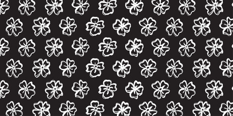 Artistic flower pattern background design