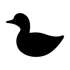 Duck icon vector. Bird illustration sign. Hunting symbol. Goose logo.