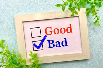 GoodとBad　バッドを選ぶ