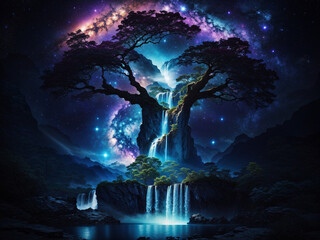 Tree of life in galaxy.
