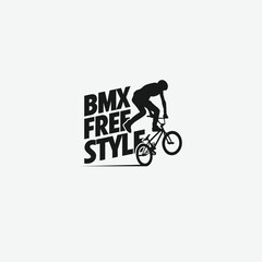 Fototapeta na wymiar Cycling bmx vector image.cycling bmx logo.ilustration