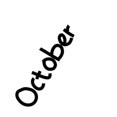 Obraz premium Handwritten month Name