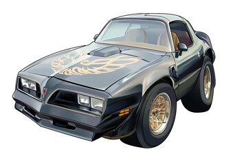 Black Sedan Car Rebel Semi Drag for Drifthing Mode