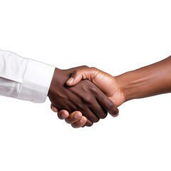 two people shaking hands in close-up