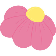 Pink flower illustration.