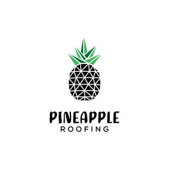 Pineapple Roofing Logo Design Symbol 