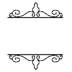 Doodle Frame Decorative With Dotted Line 