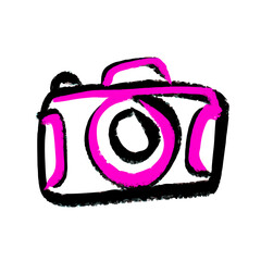 Doodle Sketch Camera Icon. vector. Can be use graphic design, logo, or website, this sketchy camera icon adds a whimsical and playful touch to your visuals