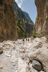 View of The Samaria Gorge, Crete, Greece