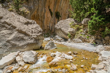 View of The Samaria Gorge, Crete, Greece